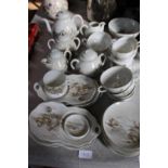 A large Japanese eggshell porcelain Tea service. Postage unavailable