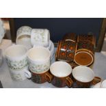 A selection of vintage Hornsea pottery