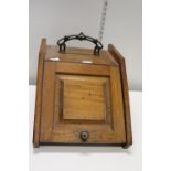 A oak cased coal box with liner Postage unavailable