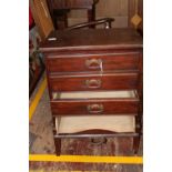 A vintage mahogany music cabinet Postage unavailable