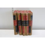 Five antique waverley assorted books