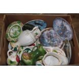 A job lot of assorted ceramics including Capodimonte Postage unavailable