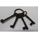 A selection of antique style keys