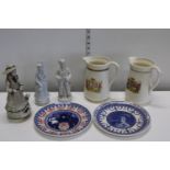 A selection of assorted commemorative wares and other