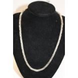 A 925 silver Byzantine chain 22 inches long