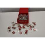 Large quantity of Coca-cola pin badges