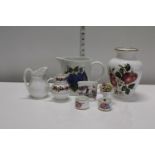 A job lot of collectable ceramics including Royal Worcester etc