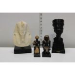 Four Egyptian themed figures