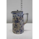 Antique Burleigh ware ceramic jug with lid