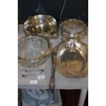 A good selection of vintage silver plated ware