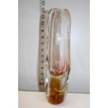 A Novy Bor Czech studio glass vase