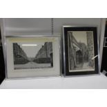 A pair of framed limited edition Stuart Walton prints. Postage unavailable