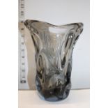 A Skrdlovice Czech studio glass vase.