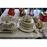 A large mid-Victorian dinner service. "Canterbury" Postage unavailable