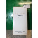 A sealed Chanel body lotion