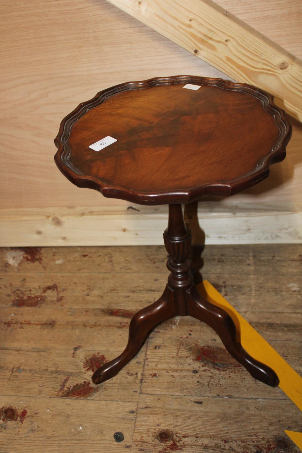 A vintage pie crust topped wine table. Postage unavailable