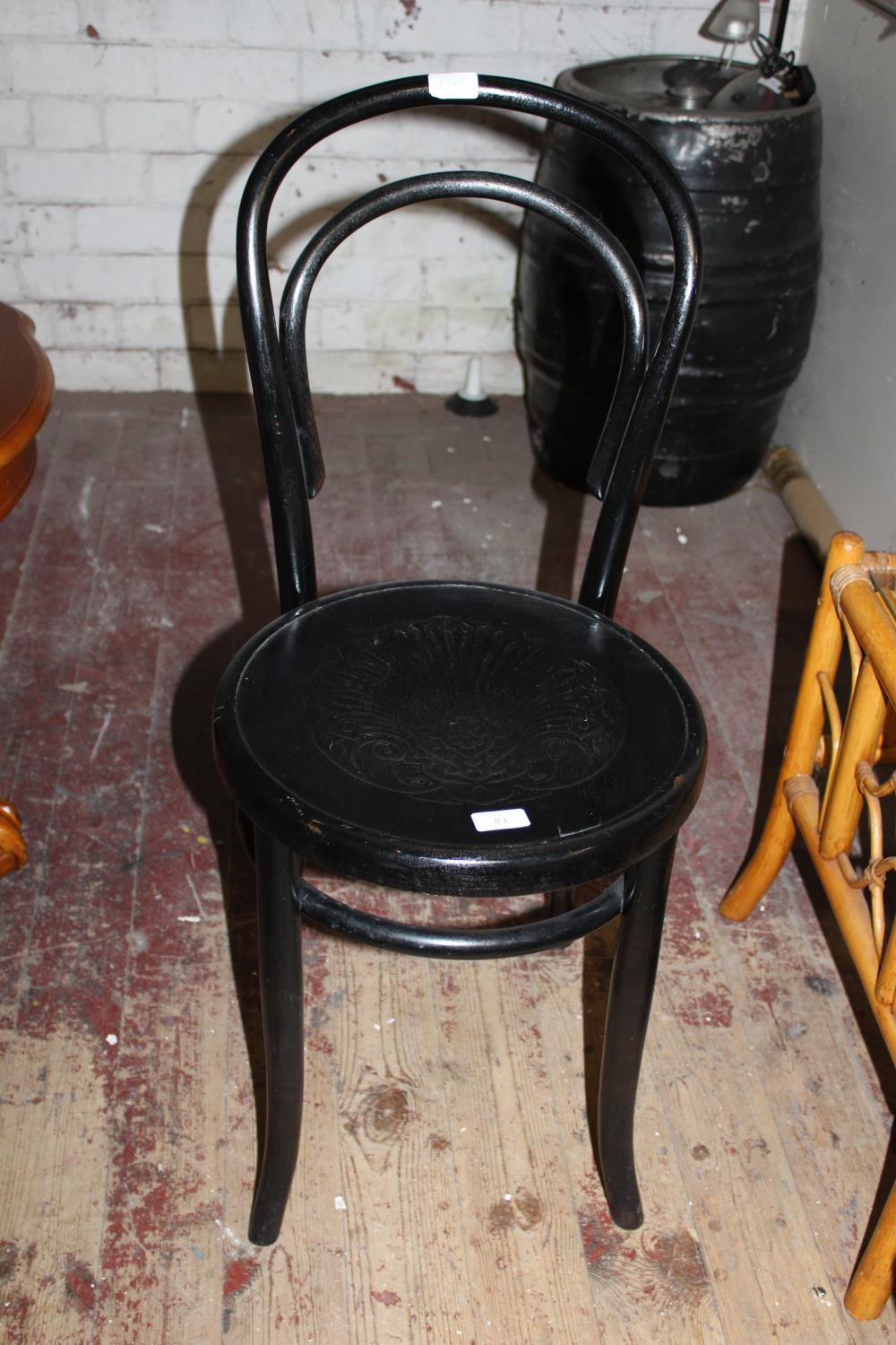 A vintage French bistro chair. postage unavailable