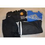 A selection of sports clothing