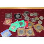 A job lot of assorted commemorative crown coins