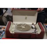 A vintage Philips portable record deck. postage unavailable