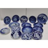 A selection of collectable Royal Copenhagen plates