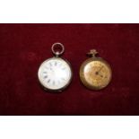 Two vintage pocket one continental silver and one by ACE watches a/f