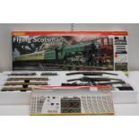 A boxed Hornby Flying Scotsman Electric train set with a Hornby track pack system (complete)