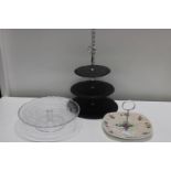 A selection of cake stands. postage unavailable