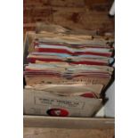 A box of vintage Shellac records. Postage unavailable