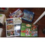 A selection of Christmas themed jigsaws