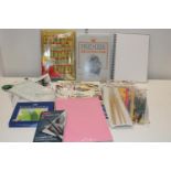 A selection of new artists accessories & books etc