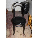 A vintage French bistro chair. postage unavailable