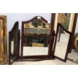 A vintage folding dressing table mirror. postage unavailable