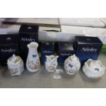 A selection of boxed Aynsley ware items