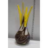 A E. Zareh Russian Baijan art glass vase