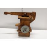 A vintage wooden cider press. postage unavailable