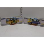 Two boxed Corgi die-cast bus models