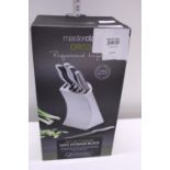 A boxed Masterclass Orissa knife block