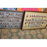 Two framed cigarette card albums Wills & John Player. Postage unavailable