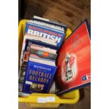 A job lot of assorted Football related books and other items. postage unavailable