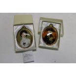 A pair of Nelson collection miniatures