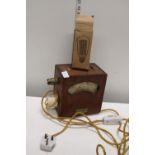 An antique lamp testing meter