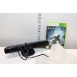 A Xbox 360 Kinect and a Halo 4 game