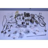 A job lot of assorted plate ware and costume jewellery