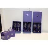 A selection of boxed Edinburgh crystal