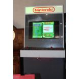 A scratch built Nintendo upright console with hundreds of vintage arcade games in working order
