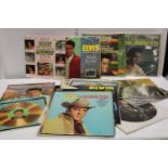 A good selection of Elvis Presley LP records