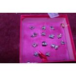 A job lot of 925 silver charms