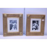 A pair of framed erotic 1920's prints