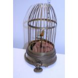 A vintage automaton bird in cage (in need of restoration)